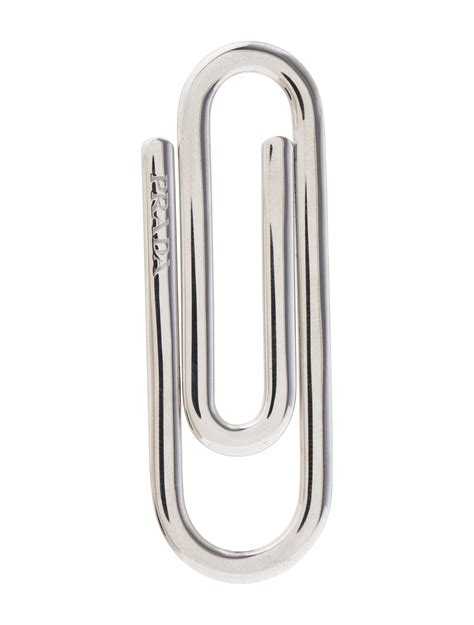 prada paperclip money clip|prada money clip paper clip.